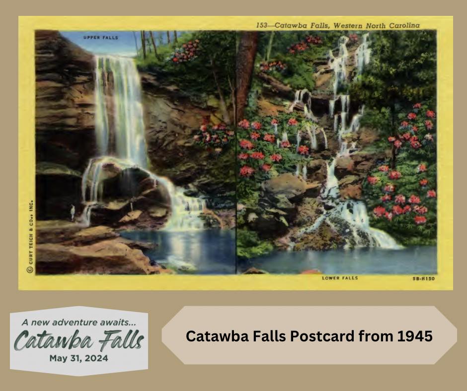 Postcardcatawbafalls Postcardcatawbafalls
