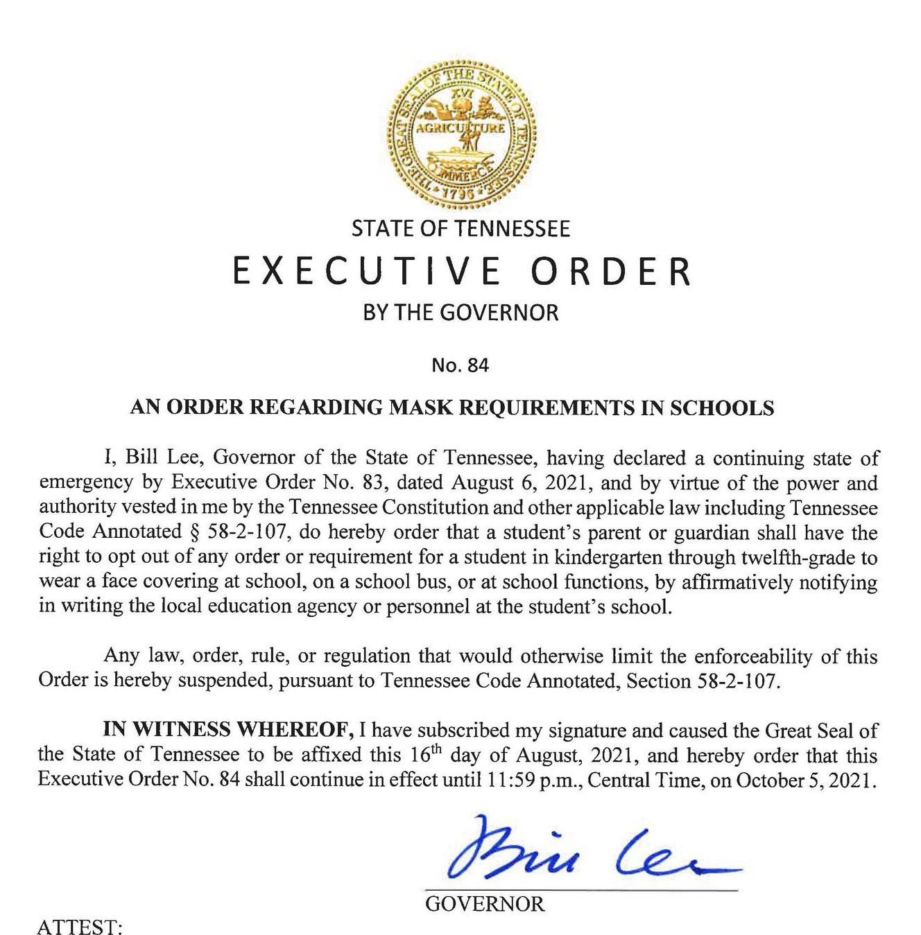 Tngovmandateaug2021 Tngovmandateaug2021